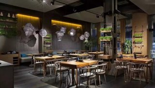 台江区一家随性自然的新中式风格装修设计茶餐厅