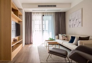 台江区现代简约风木质感搭配温馨的二居室装修设计图