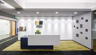 北江滨IFC加入围棋元素的办公室重装装修设计案例