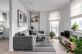 45平单身公寓现代简约北欧风格装修案例
