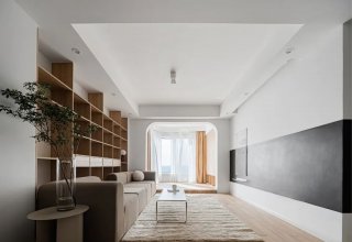 福州马尾108平三居室实用型北欧风格装修案例