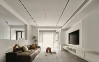 117平米三室一厅现代简约风格装修设计效果实拍图