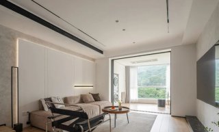 台江区100平三室现代极简风格装修设计效果图案例