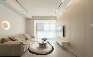 78平米三居室清爽简约风格装修设计效果图案例