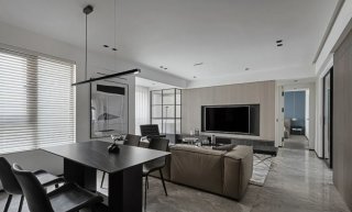 台江区120平米高级灰三室现代简约风格装修设计效果图