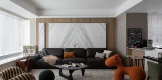 170平超大三居室现代简约风格装修设计效果图案例